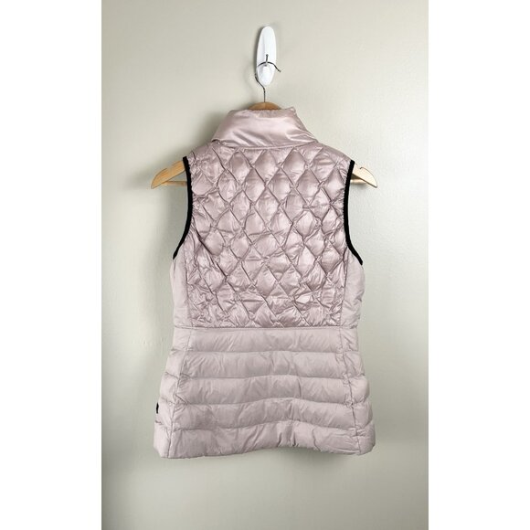 Calvin Klein Performance Women’s Sz Sm Quilted Down Vest Pink Full Zip Down Fill - Picture 4 of 10